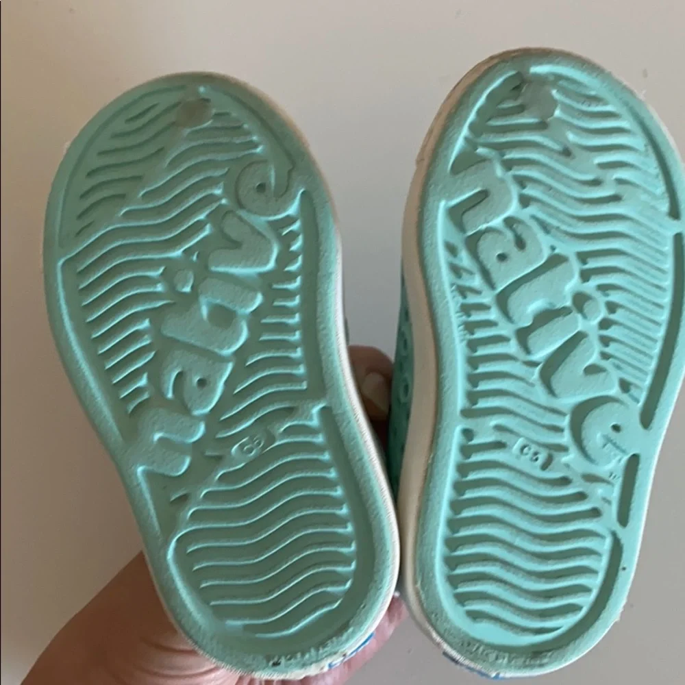 Native Kids Jefferson Slip-On Shoes in Mint Green
